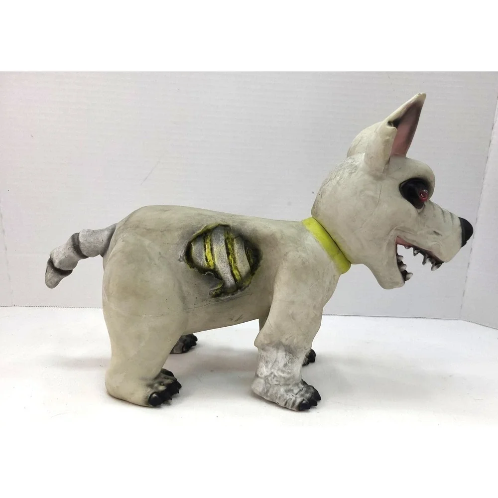 Gemmy Animated Pouncing Zombie Dog Home Depot LED Barking Prop Tested Works